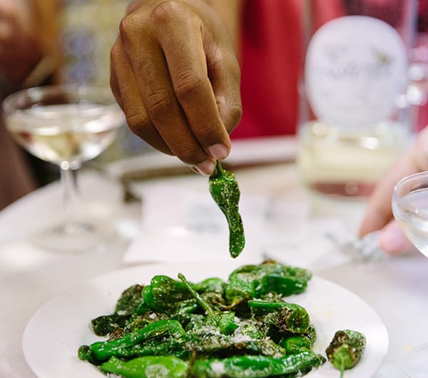 padrón peppers in Barcelona