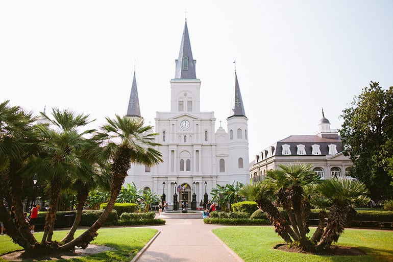 The cathedral at Jackson Square, New Orleans