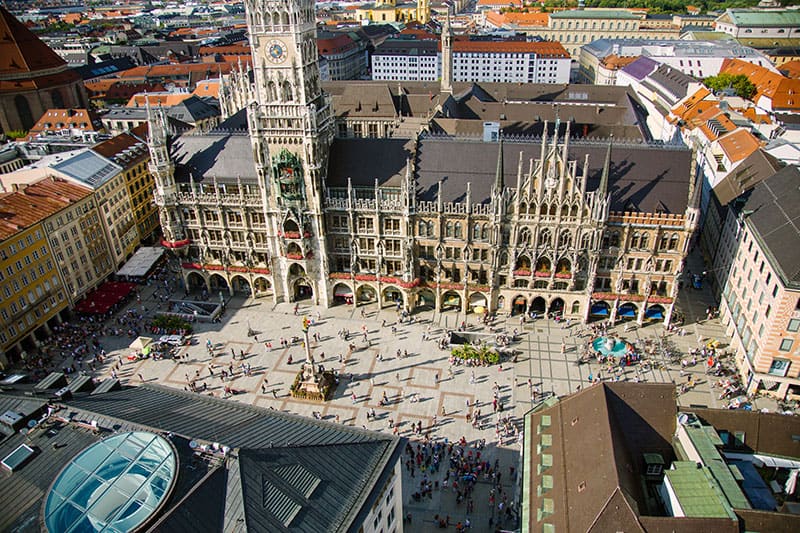 Marienplatz in Munich, Germany