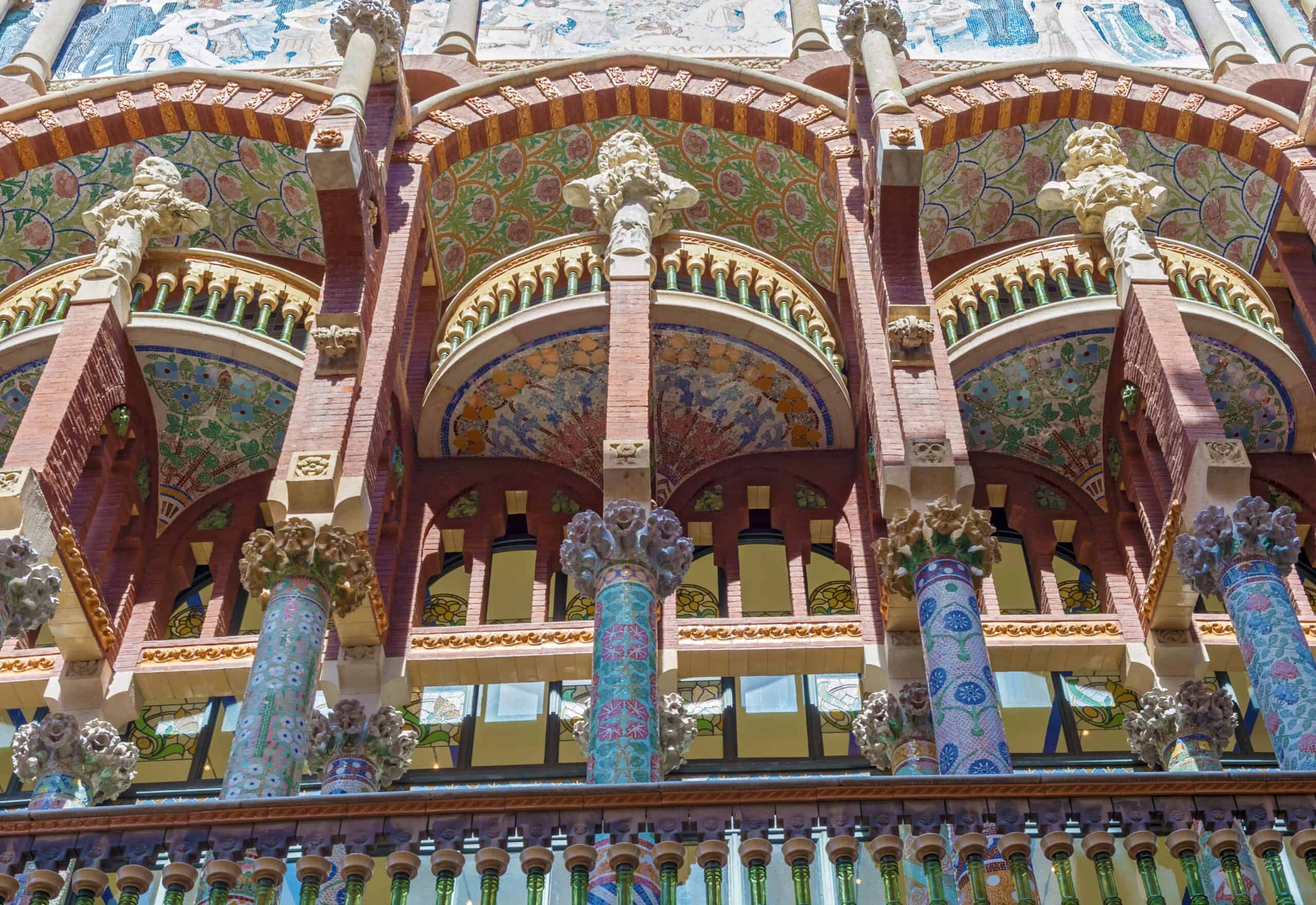 The Palau de la Musica Catalana in Barcelona, Spain