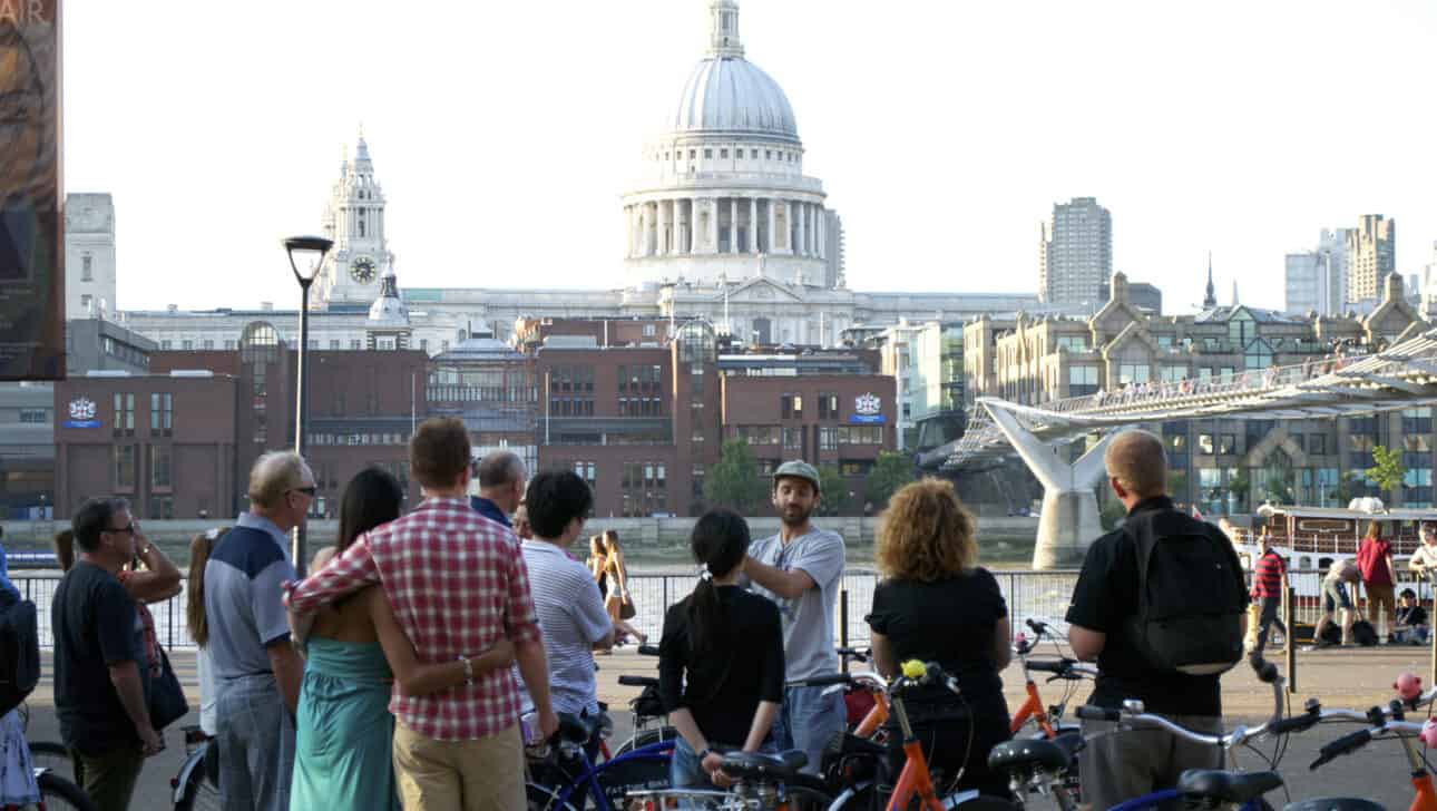 London, River Thames Bike Tour, Highlights, London-River-Thames-Bike-Tour-St-Pauls.