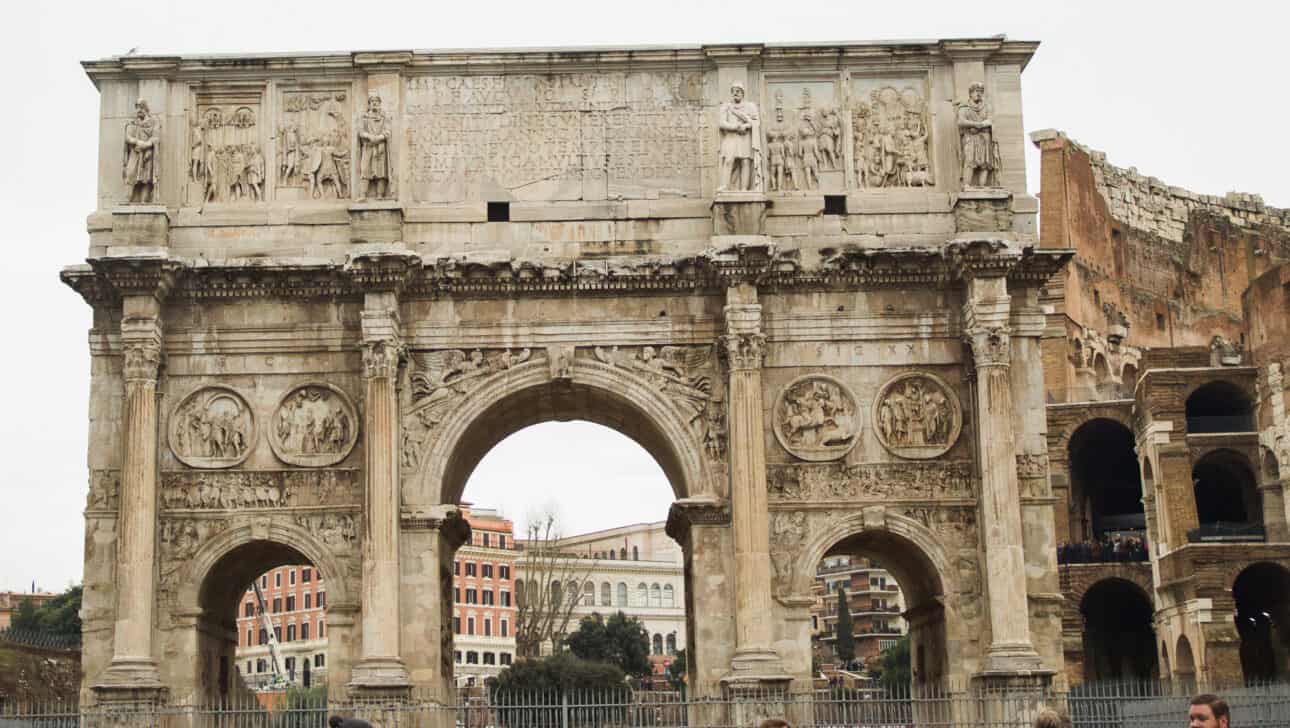 Rome, Bike, Highlights, Rome-Bike-Arch-Constantine.