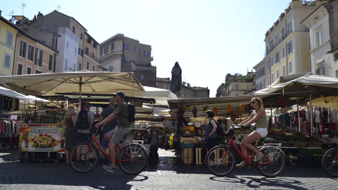 Rome, Private Bike, Highlights, Rome-Private-Bike-Campo-Dei-Fiori.