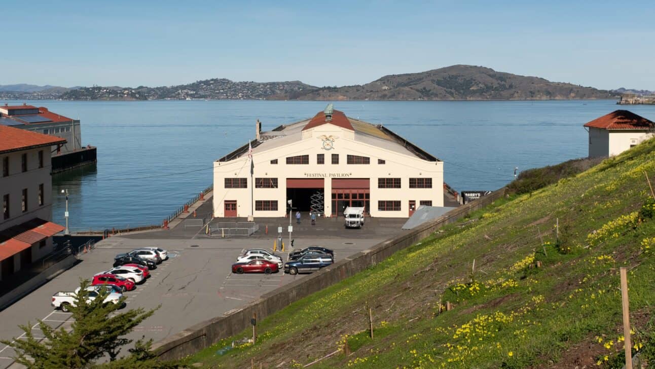 One of the pavilion halls in Fort Mason in San Francisco, California