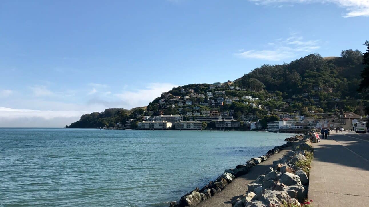 The Sausalito coastline in San Francisco, California