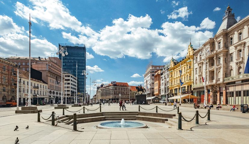 Mandusevac fountain in Zagreb.