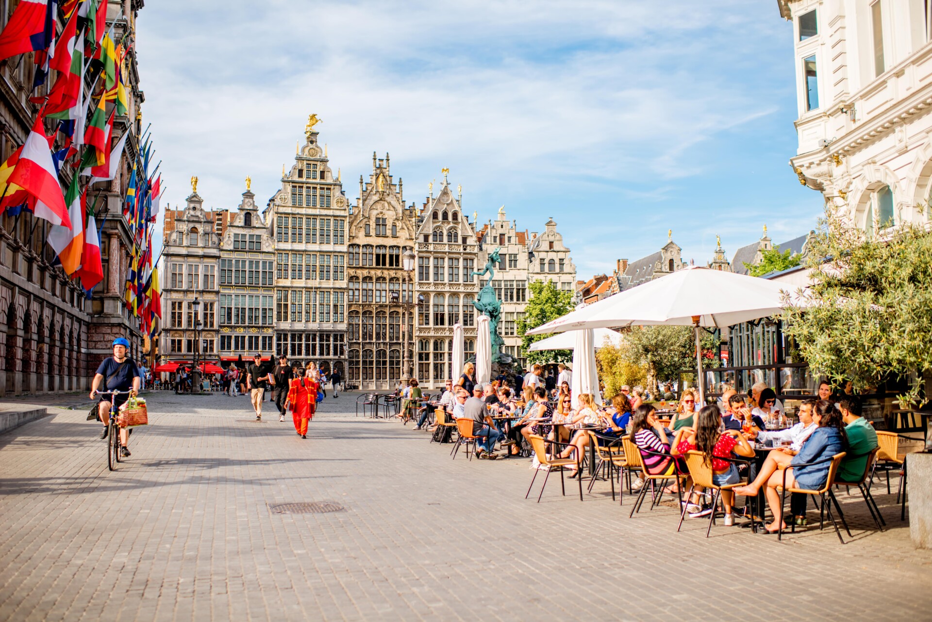 The main square in Antwerp