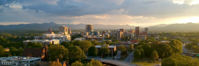 A view of Asheville, North Carolina