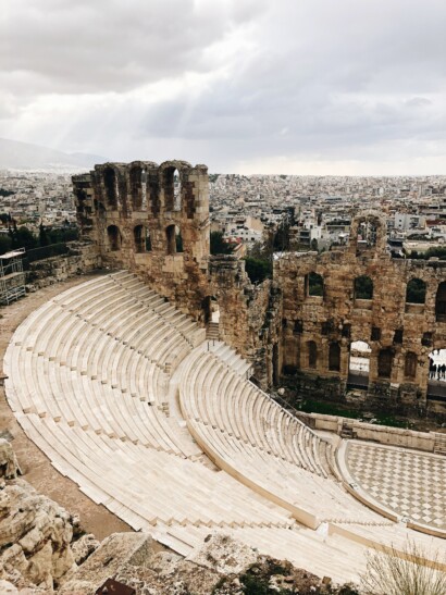 The Acropolis and ancient Greek ruins in Athens