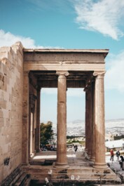 Some of the ancient ruins in Athens, Greece