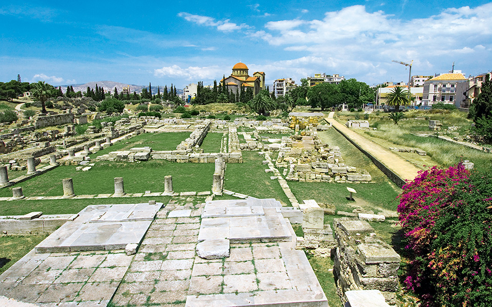 The ancient cemetery of Kerameikos in Athens, Greece