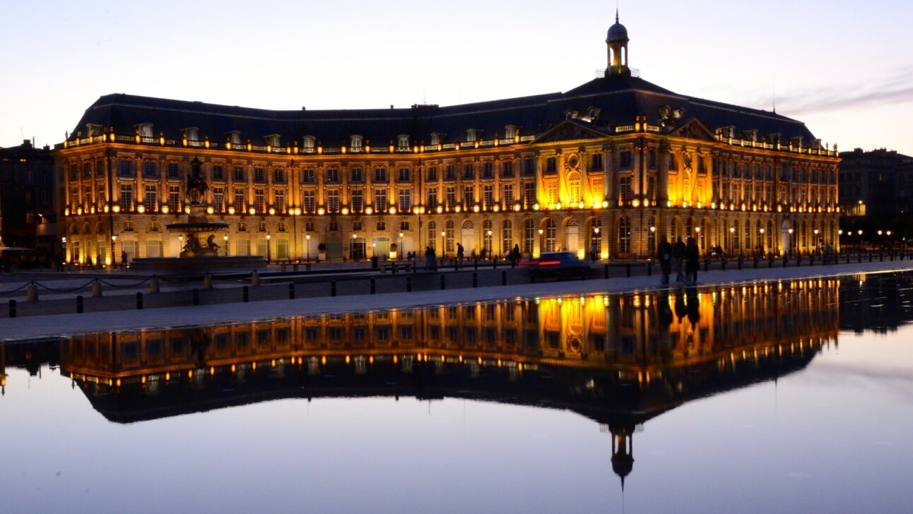 The Place de la Bourse in Bordeaux, France