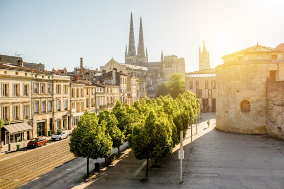 The city of Bordeaux, France