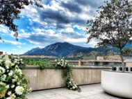 A beautiful view of a mountain range in Boulder, Colorado