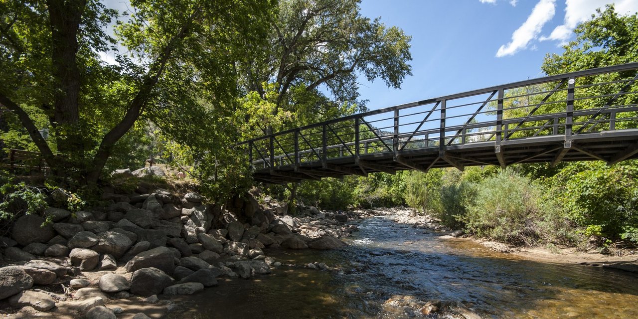 A creek in Eben G. Fine Park in Boulder, Colorado