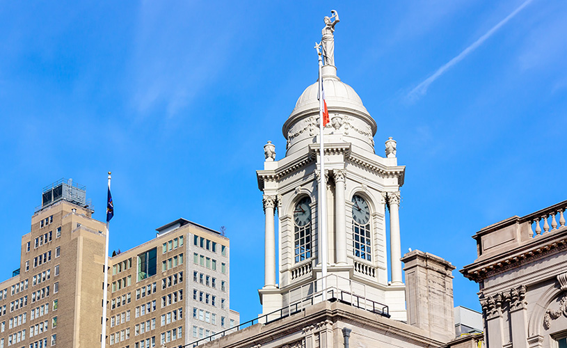 The New York City Council Building in lower Manhattan