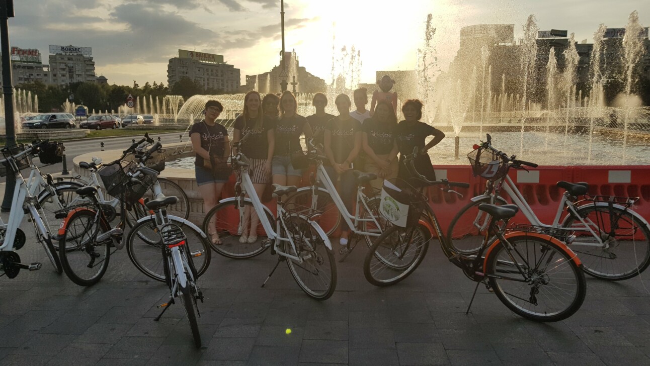 Unirii Square in Bucharest, Romania