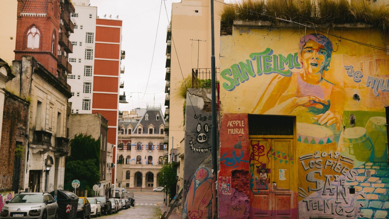Street Art in the San Telmo district of Buenos Aires, Argentina