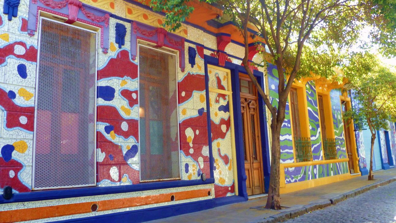 The Pasaje Lanin neighborhood in Buenos Aires, Argentina