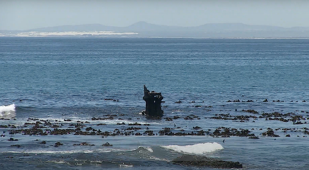 The RMS Athens Wreck off the coast of Cape Town, South Africa