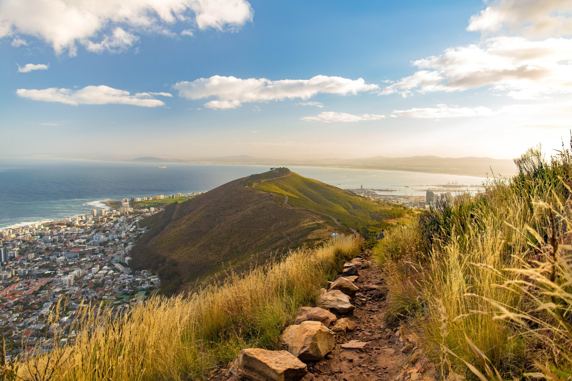 An arial view of Cape Town, South Africa