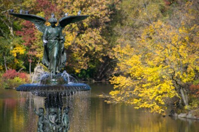 The Bethesda Fountain in Central Park's New York City