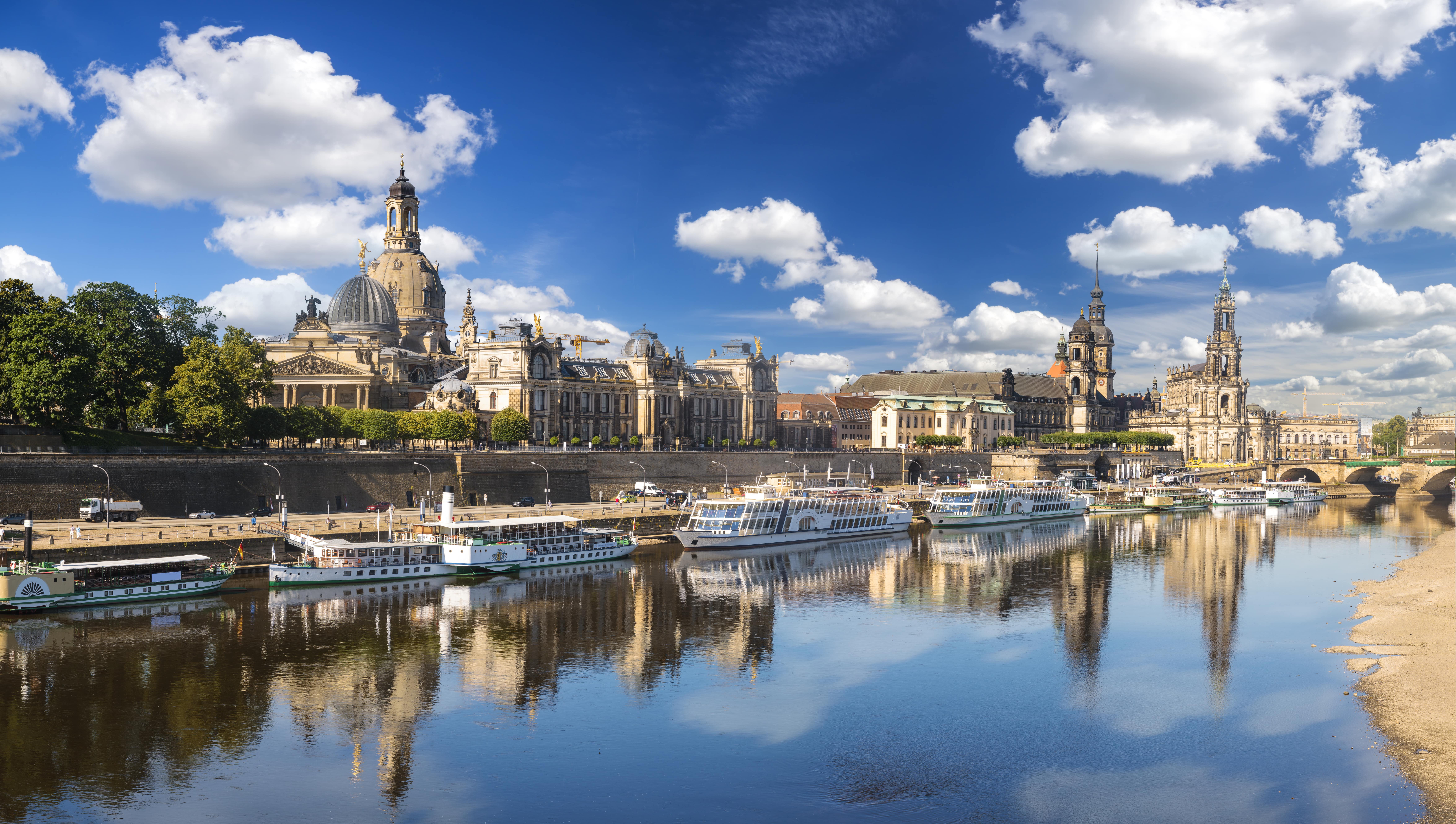 A view of Dresden from the water
