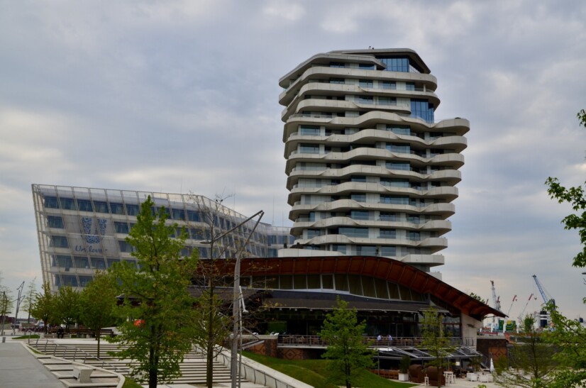 The Marco-Polo Tower in Hamburg, Germany