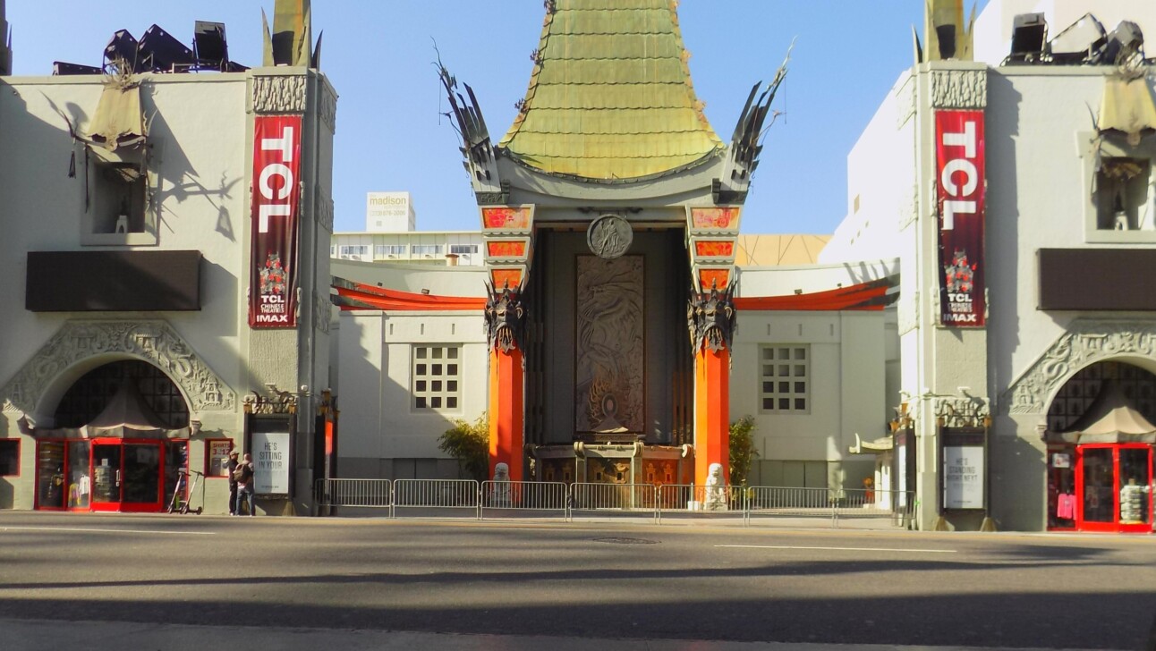 The Grauman's Chinese Theatre in Los Angeles, California