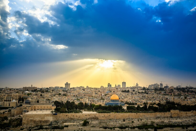 The sunrise in Jerusalem
