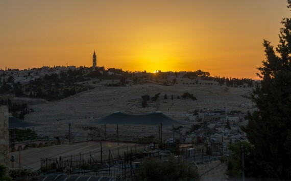 Jerusalem as the sun is rising