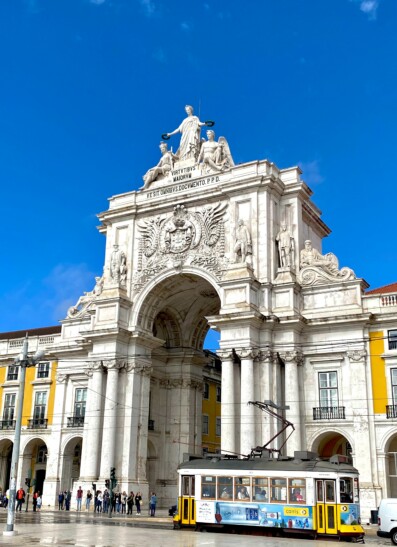 An archway in Lisbon, Portugal
