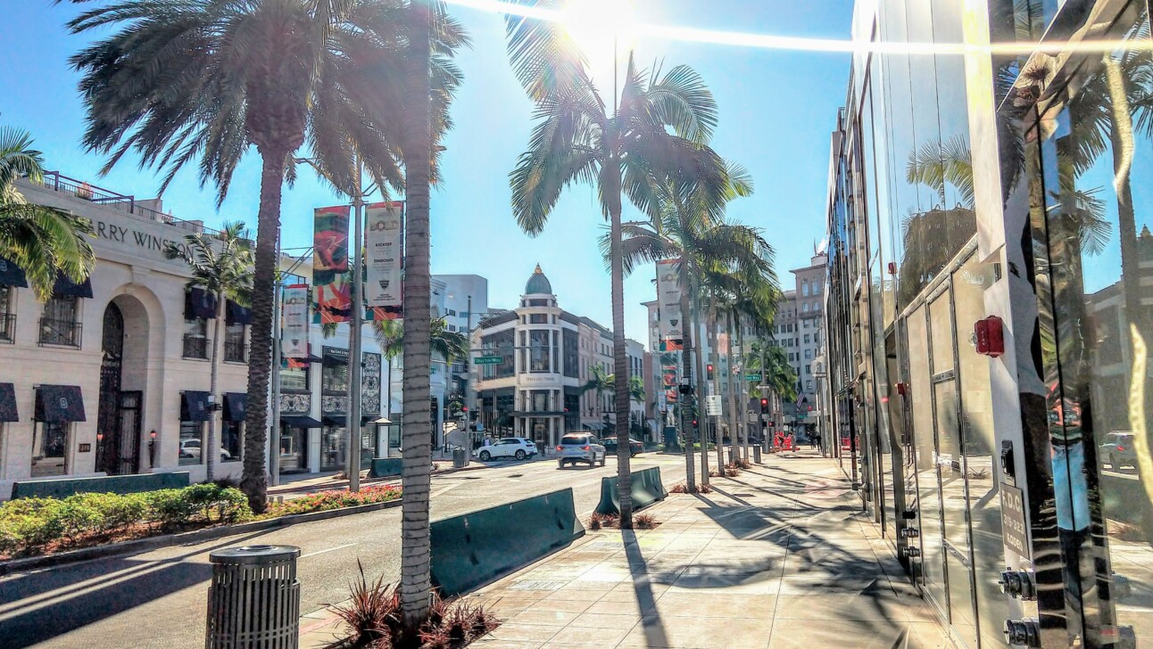 Rodeo Drive in Beverly Hills, Los Angeles, California