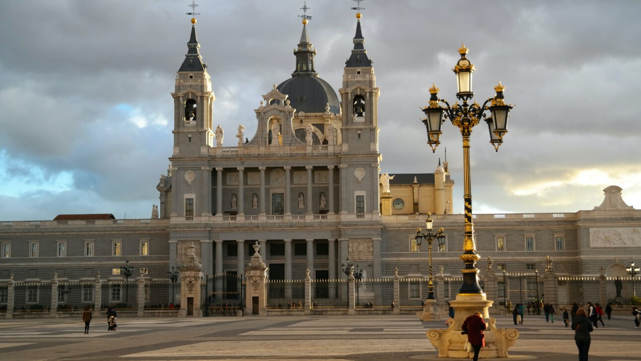 Almundena Cathedral in Madrid, Spain