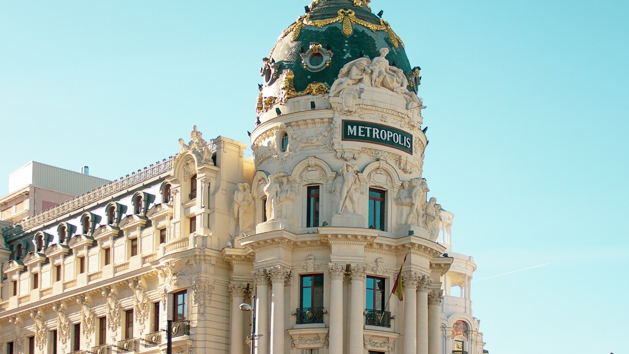 The Gran Via in Madrid, Spain