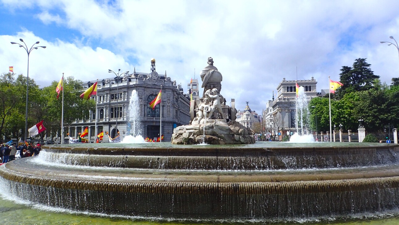 The Cibeles Fountain in Madrid, Spain