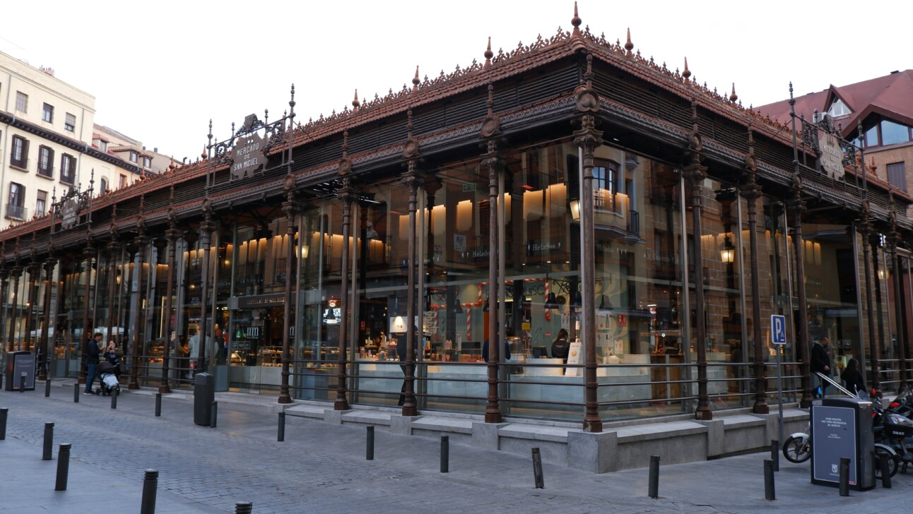 The mercado San Miguel in Madrid, Spain