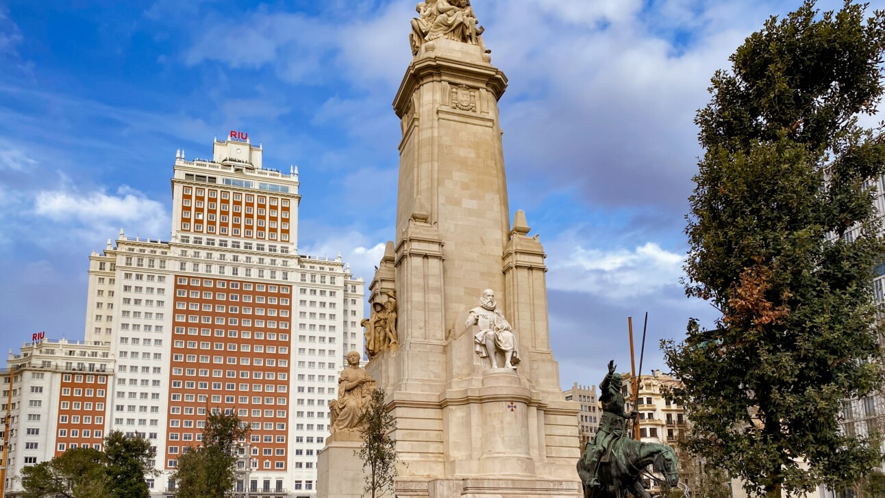 Plaza de Espana in Madrid, Spain