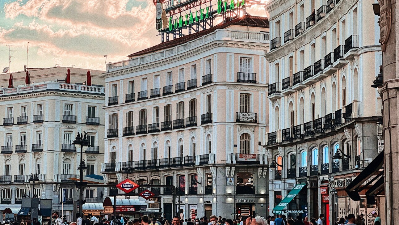 Puerta del Sol in Madrid, Spain