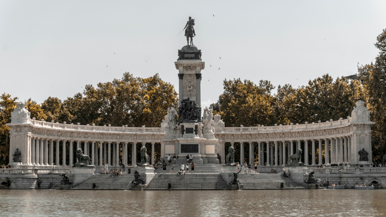 Retiro Park in Madrid, Spain