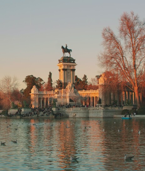 Retiro Park in Madrid, Spain