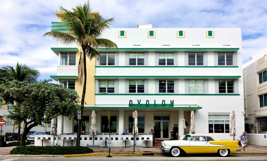The Avalon Hotel in Miami, Florida