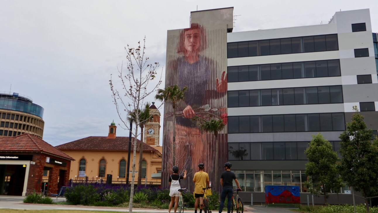 Local art murals in New Castle, Australia