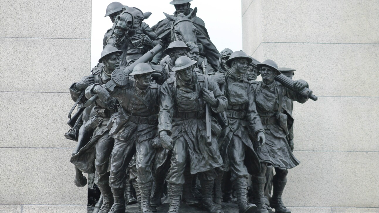 The National War Memorial in Ottawa, Canada