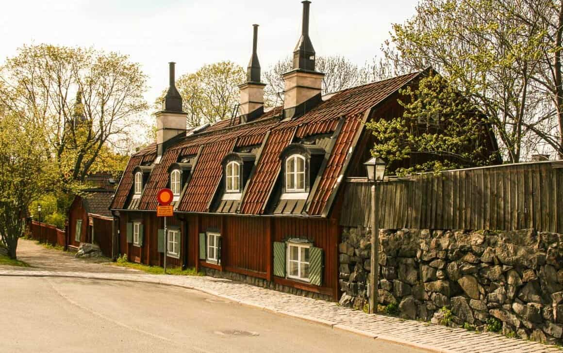 A traditional building in Sodermalm, Stockholm, Sweden.