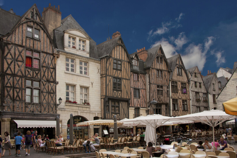 Old Town in Tours, France