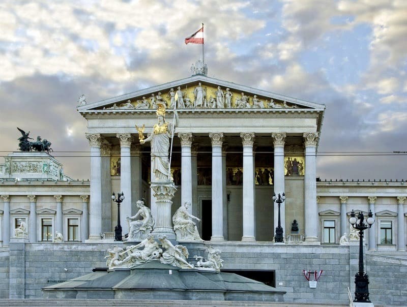 Vienna Parliament building.
