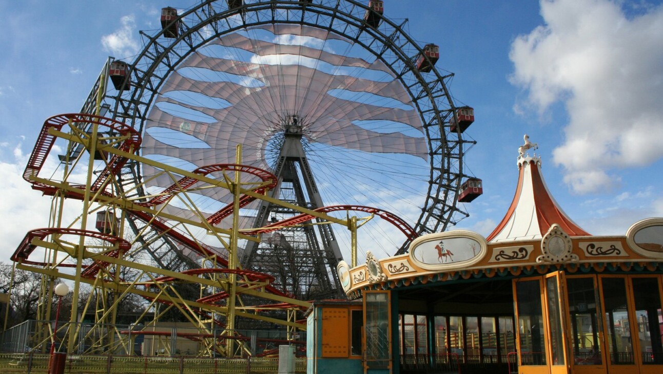 Prater Amusement Park in Vienna.