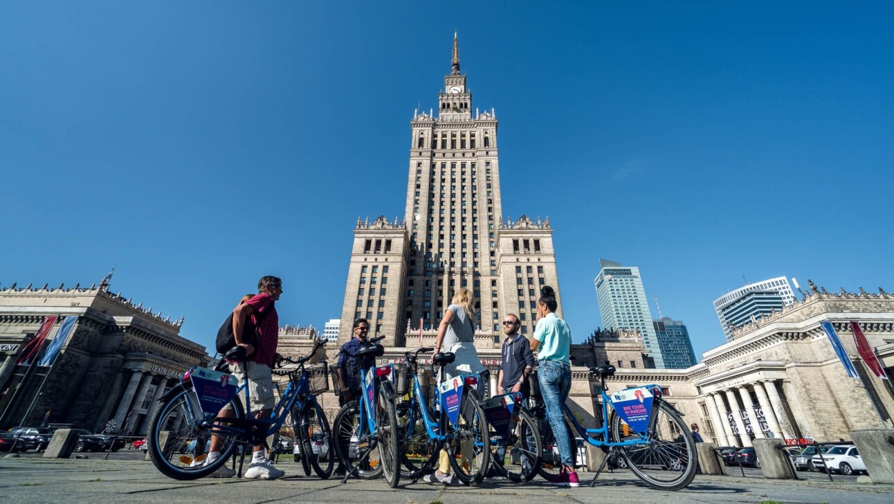 The Palace of Culture in Warsaw.