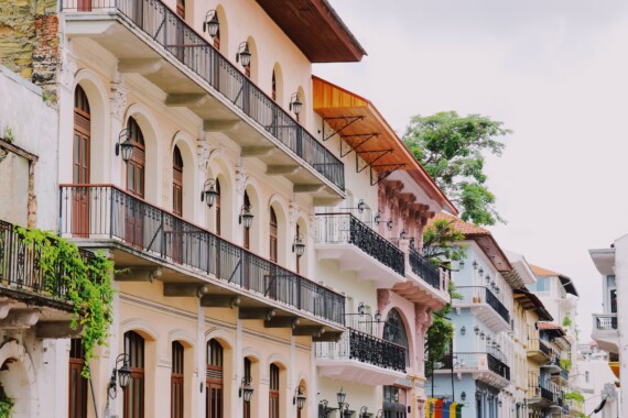 Colorful homes in Panama City